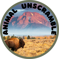 Animal Unscramble Badge